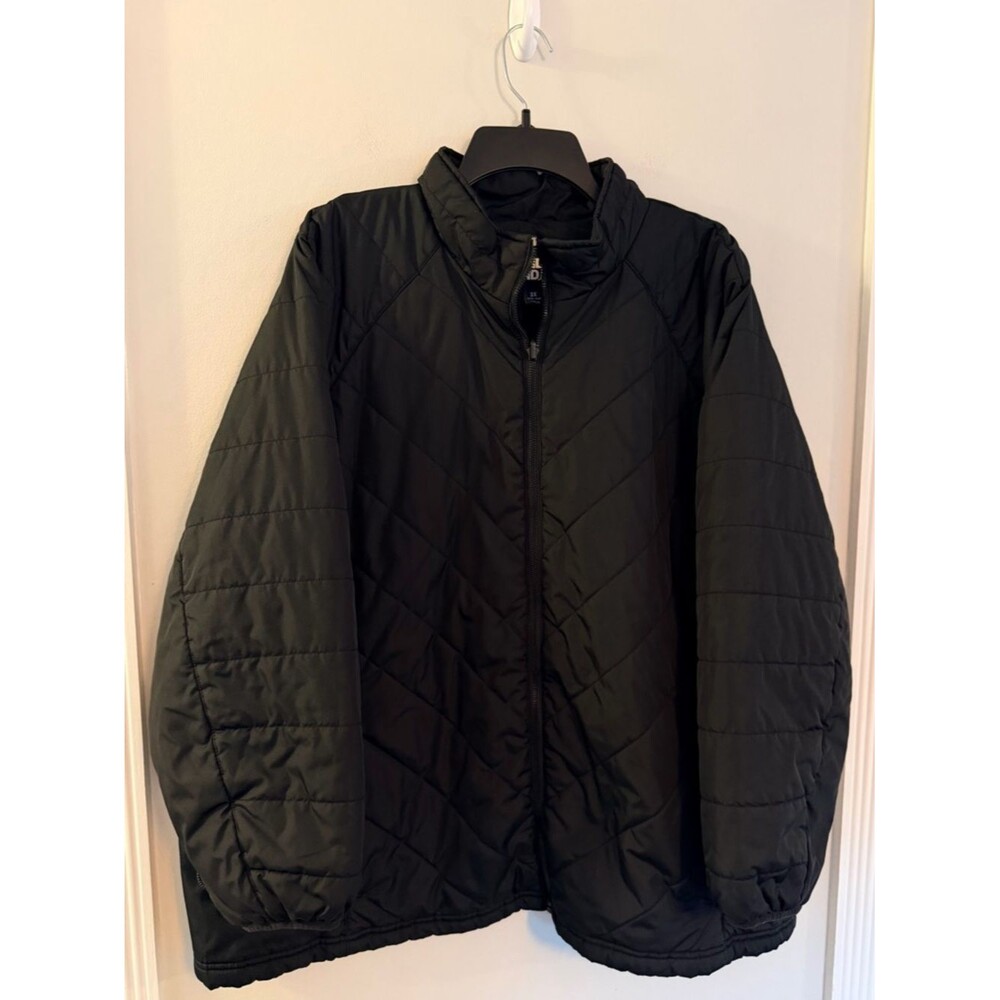 Lands’ End Women’s 3X Black Quilted Puffer Jacket Coat 24W 26W